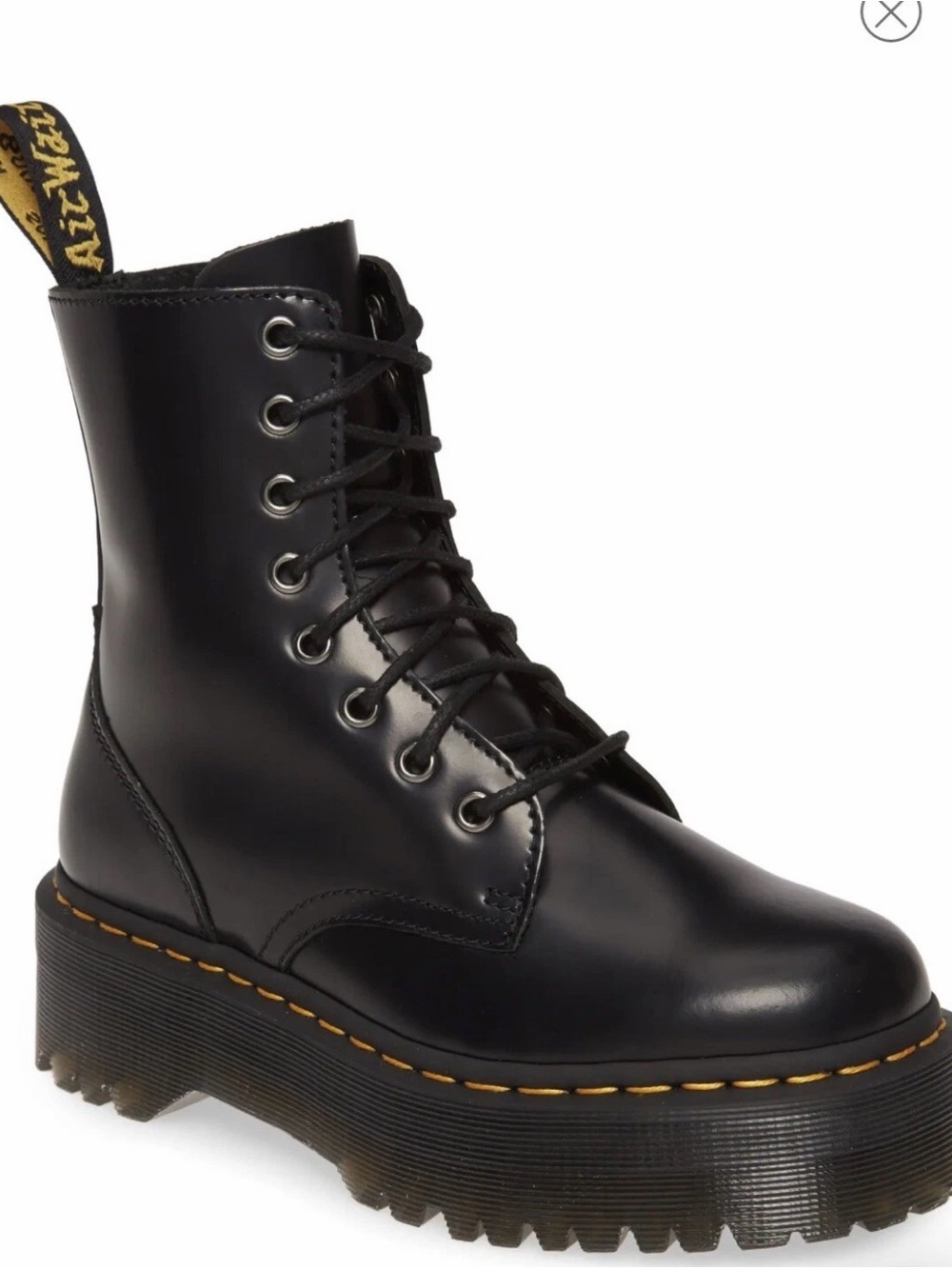 Dr. Martens Jadon Platform Combat Boot — Black